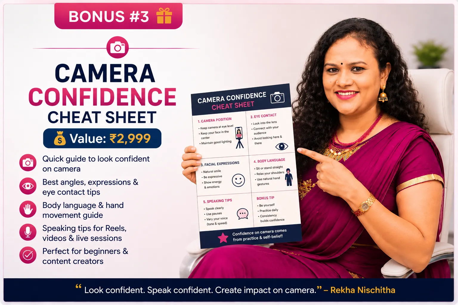 Camera Confidence Cheat Sheet™